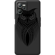 Черный чехол BoxFace Realme C35 Owl