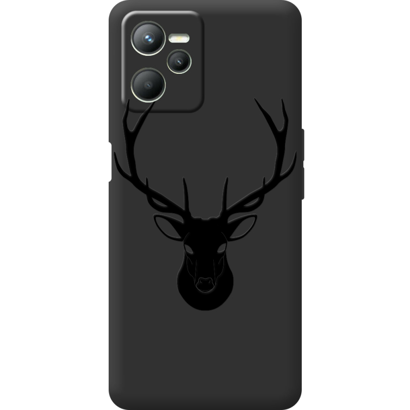 Черный чехол BoxFace Realme C35 Deer