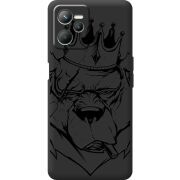 Черный чехол BoxFace Realme C35 Bear King