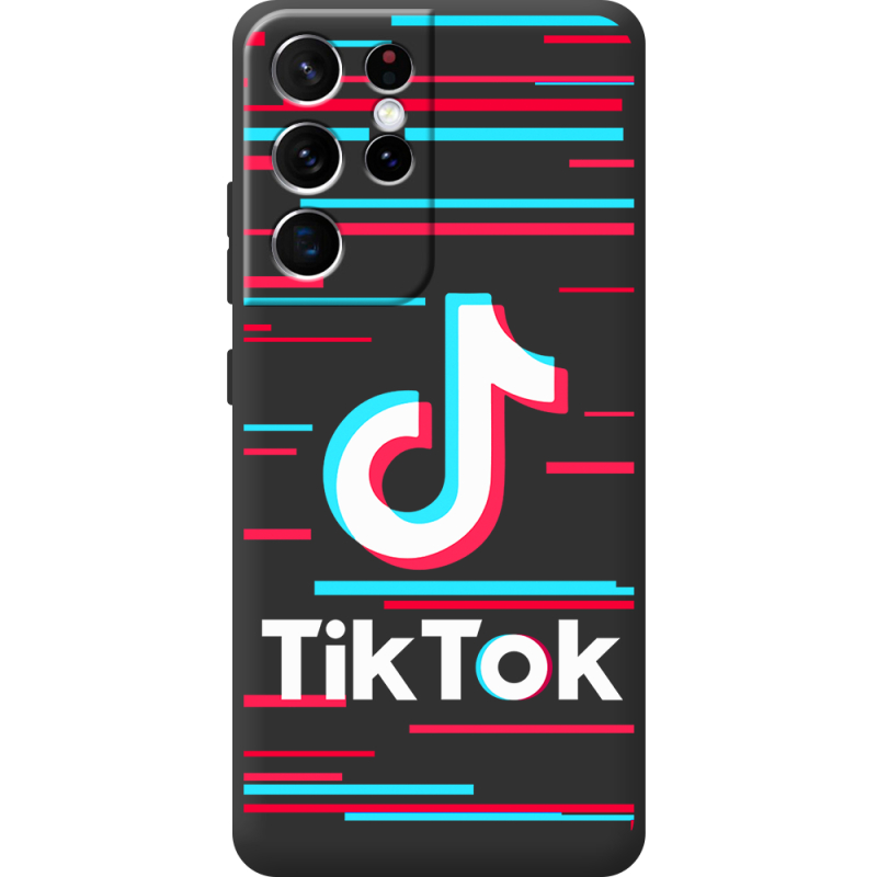 Черный чехол BoxFace Samsung G998 Galaxy S21 Ultra Tik Tok