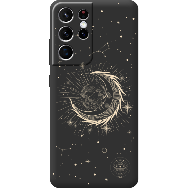 Черный чехол BoxFace Samsung G998 Galaxy S21 Ultra Moon