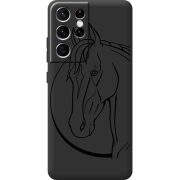 Черный чехол BoxFace Samsung G998 Galaxy S21 Ultra Horse