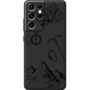 Черный чехол BoxFace Samsung G998 Galaxy S21 Ultra Mountains