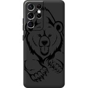 Черный чехол BoxFace Samsung G998 Galaxy S21 Ultra Grizzly Bear