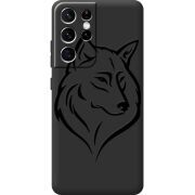 Черный чехол BoxFace Samsung G998 Galaxy S21 Ultra Wolf