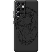 Черный чехол BoxFace Samsung G998 Galaxy S21 Ultra Lion