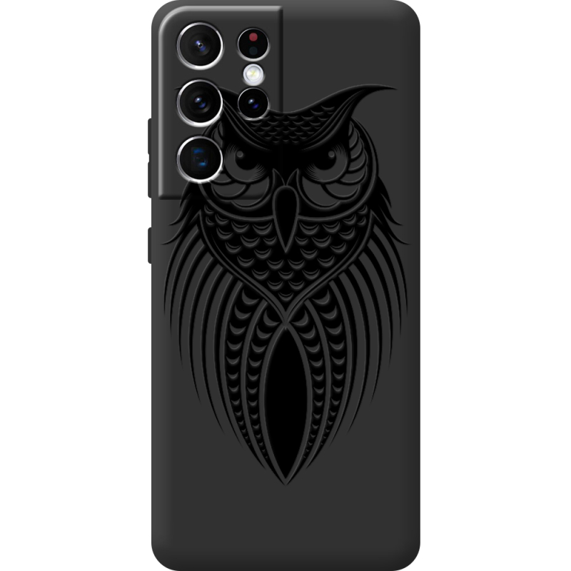 Черный чехол BoxFace Samsung G998 Galaxy S21 Ultra Owl