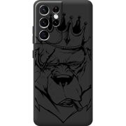 Черный чехол BoxFace Samsung G998 Galaxy S21 Ultra Bear King