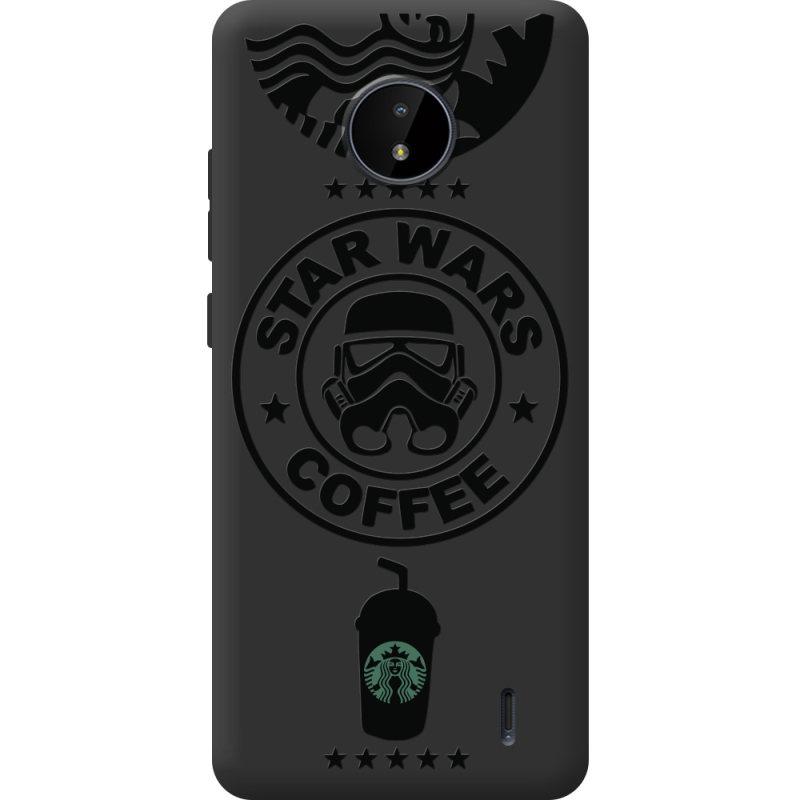 Черный чехол BoxFace Nokia C20 Dark Coffee