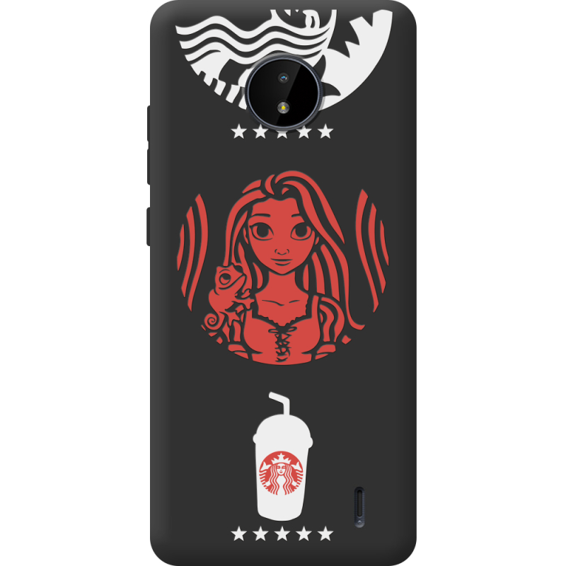 Черный чехол BoxFace Nokia C20 RedWhite Coffee