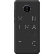 Черный чехол BoxFace Nokia C20 Minimalistic