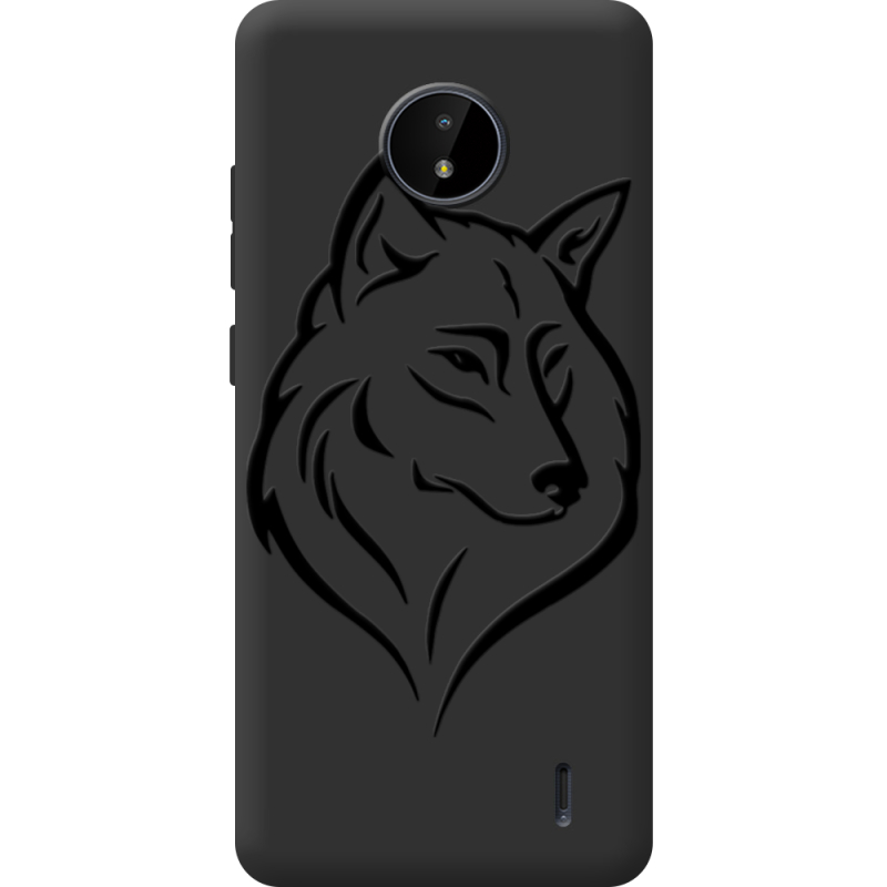 Черный чехол BoxFace Nokia C20 Wolf