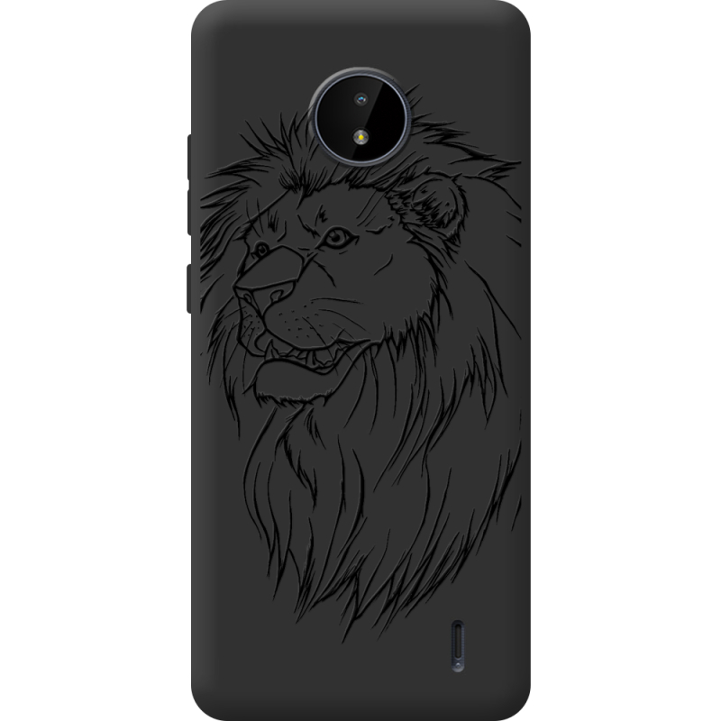 Черный чехол BoxFace Nokia C20 Lion