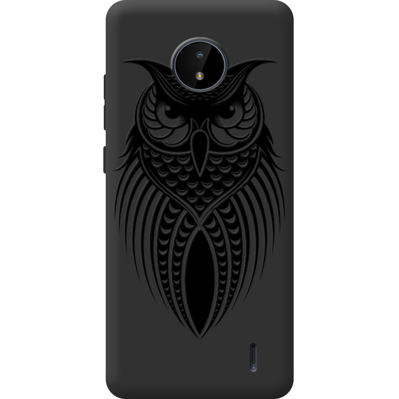 Черный чехол BoxFace Nokia C20 Owl