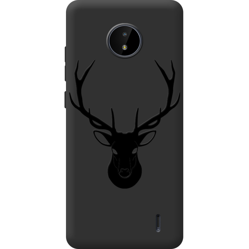 Черный чехол BoxFace Nokia C20 Deer