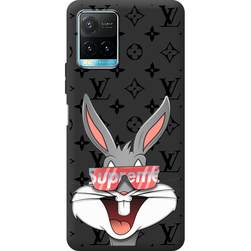 Черный чехол BoxFace Vivo Y33S looney bunny