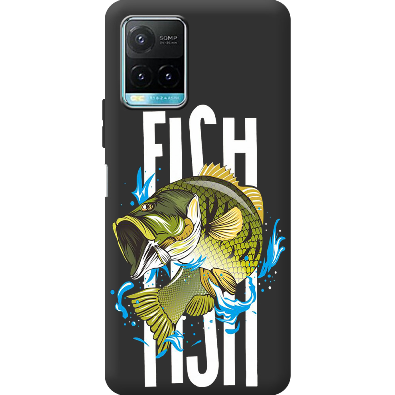 Черный чехол BoxFace Vivo Y33S Fish