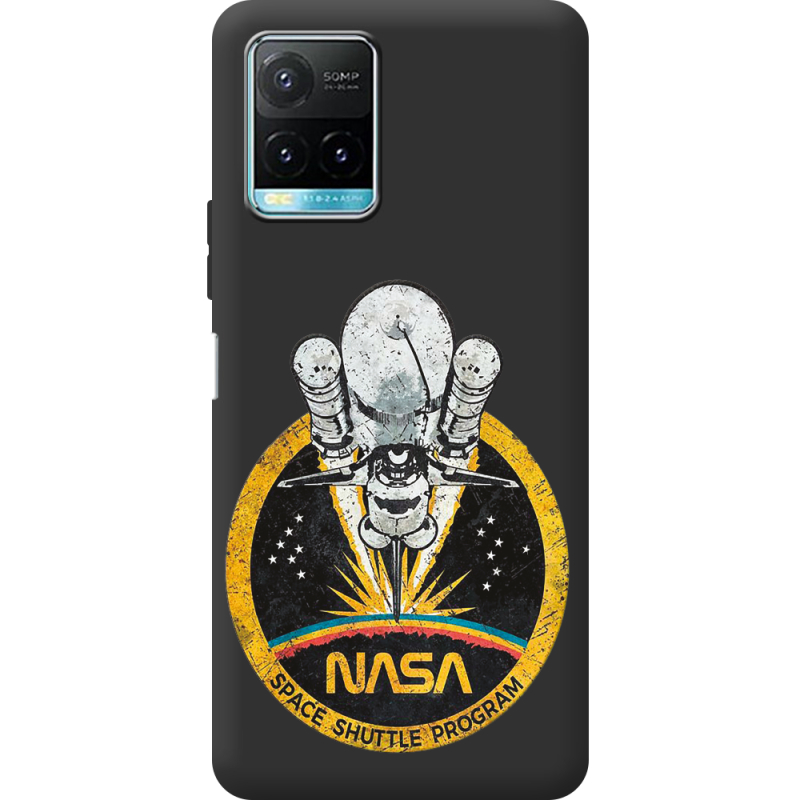 Черный чехол BoxFace Vivo Y33S NASA Spaceship