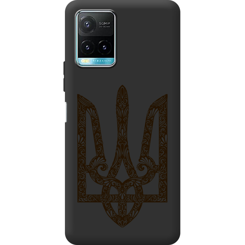 Черный чехол BoxFace Vivo Y33S Ukrainian Trident