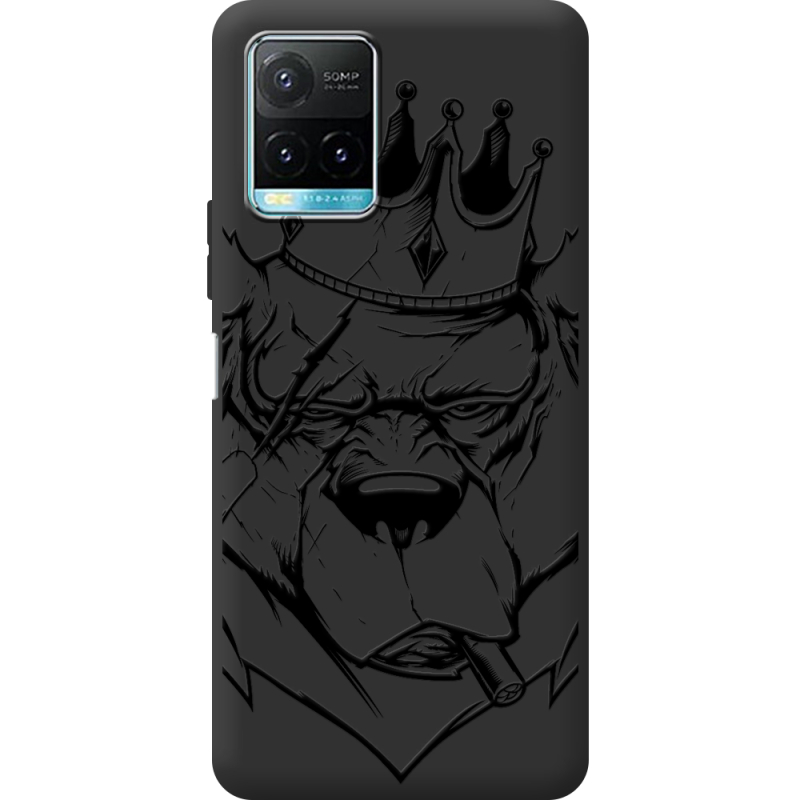 Черный чехол BoxFace Vivo Y33S Bear King