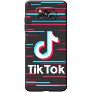 Черный чехол BoxFace Poco X3 Pro Tik Tok