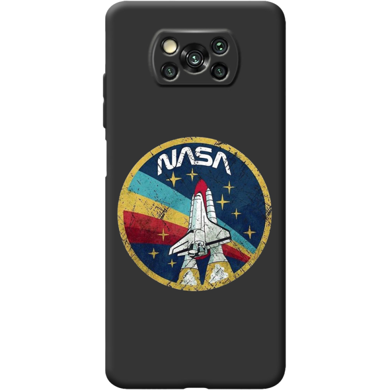 Черный чехол BoxFace Poco X3 Pro NASA