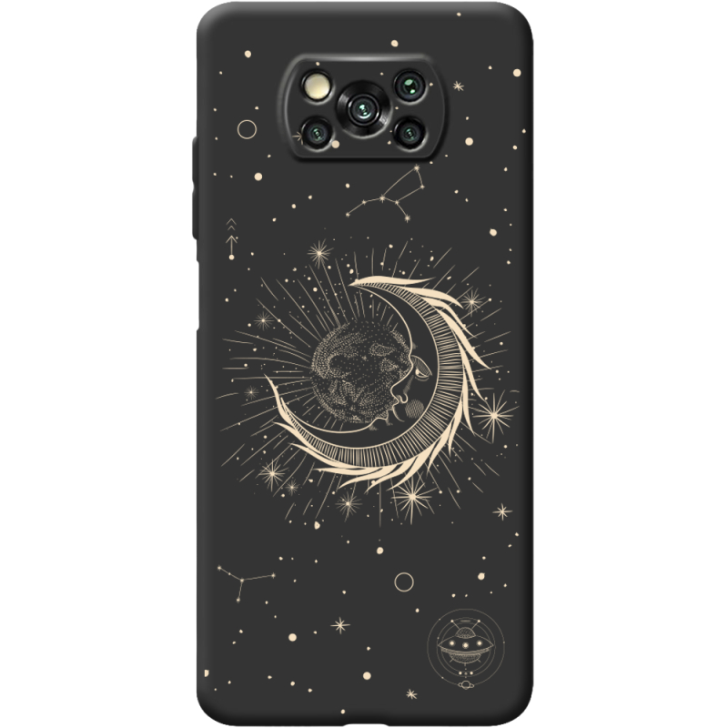 Черный чехол BoxFace Poco X3 Pro Moon