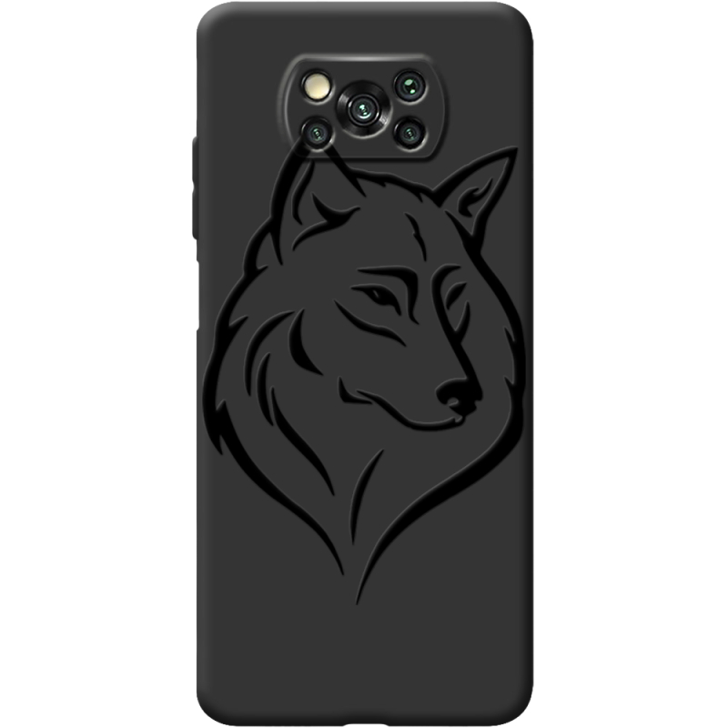 Черный чехол BoxFace Poco X3 Pro Wolf