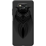 Черный чехол BoxFace Poco X3 Pro Owl