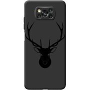 Черный чехол BoxFace Poco X3 Pro Deer