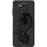 Черный чехол BoxFace Poco X3 Pro Snake