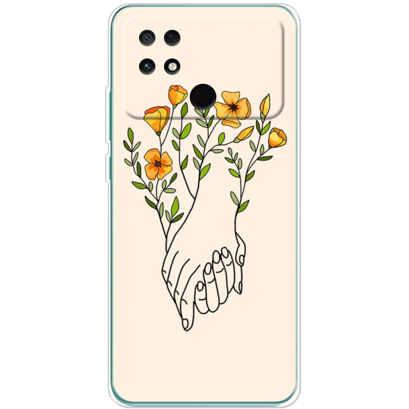 Чехол BoxFace Poco C40 Flower Hands