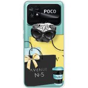 Прозрачный чехол BoxFace Poco C40 Fashion Pug