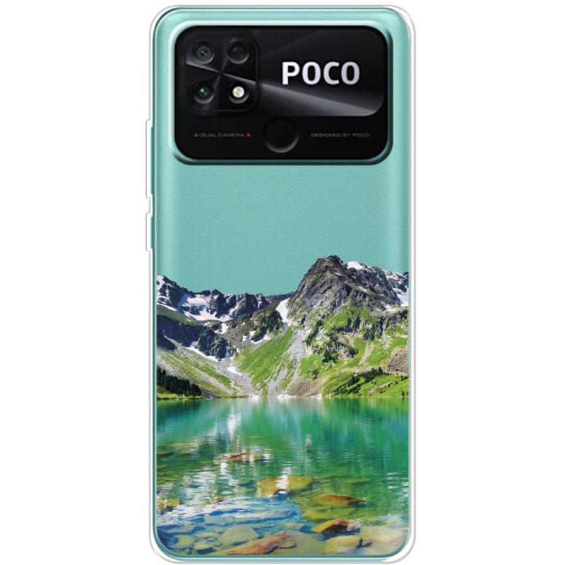 Прозрачный чехол BoxFace Poco C40 Green Mountain