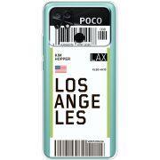 Прозрачный чехол BoxFace Poco C40 Ticket Los Angeles