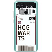 Прозрачный чехол BoxFace Poco C40 Ticket Hogwarts