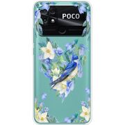 Прозрачный чехол BoxFace Poco C40 Spring Bird