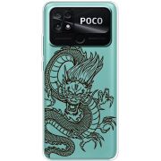 Прозрачный чехол BoxFace Poco C40 Chinese Dragon