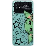 Прозрачный чехол BoxFace Poco C40 Baby Yoda