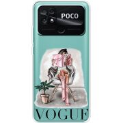 Прозрачный чехол BoxFace Poco C40 VOGUE