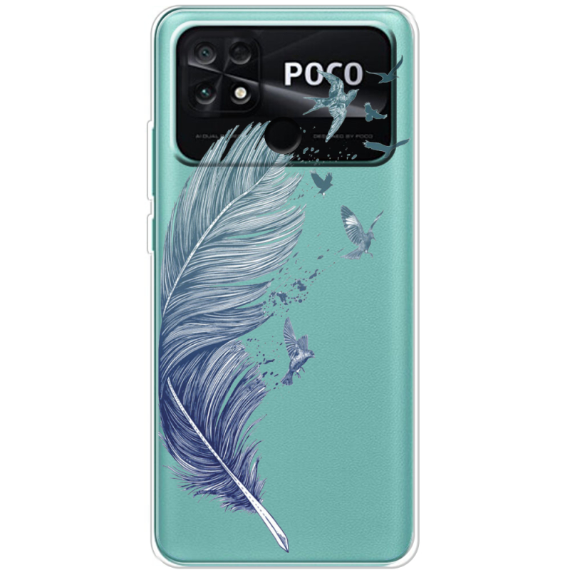 Прозрачный чехол BoxFace Poco C40 Feather