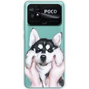 Прозрачный чехол BoxFace Poco C40 Husky