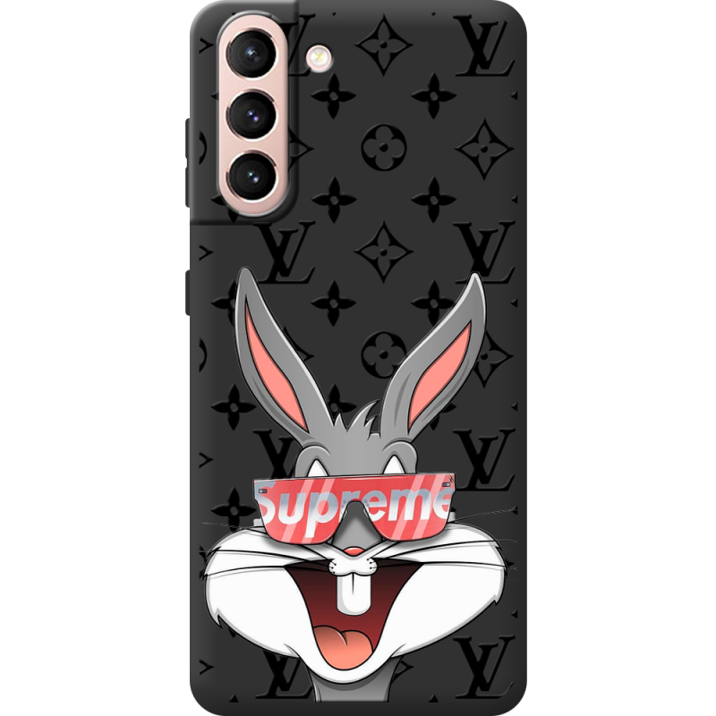 Черный чехол BoxFace Samsung G991 Galaxy S21 looney bunny