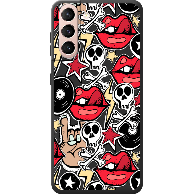 Черный чехол BoxFace Samsung G991 Galaxy S21 Rock Graffiti