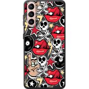 Черный чехол BoxFace Samsung G991 Galaxy S21 Rock Graffiti