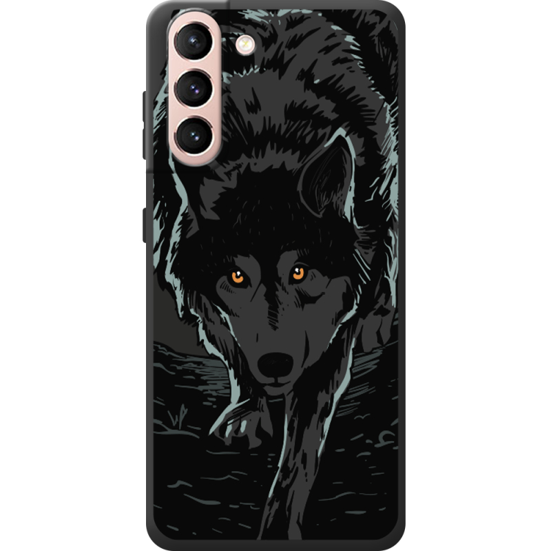 Черный чехол BoxFace Samsung G991 Galaxy S21 Wolf