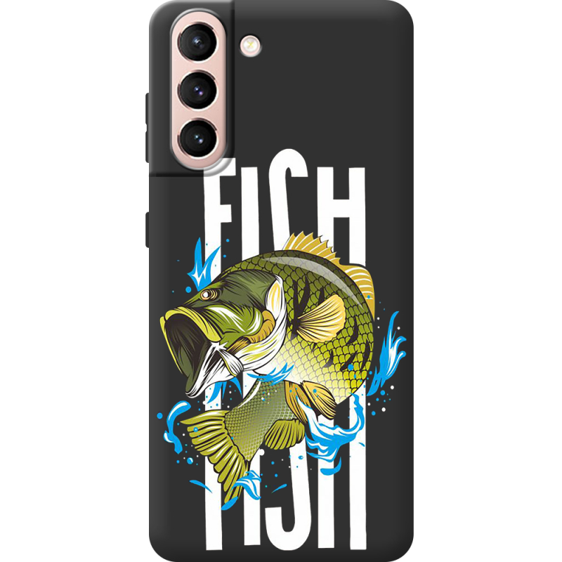 Черный чехол BoxFace Samsung G991 Galaxy S21 Fish