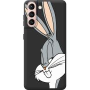 Черный чехол BoxFace Samsung G991 Galaxy S21 Lucky Rabbit