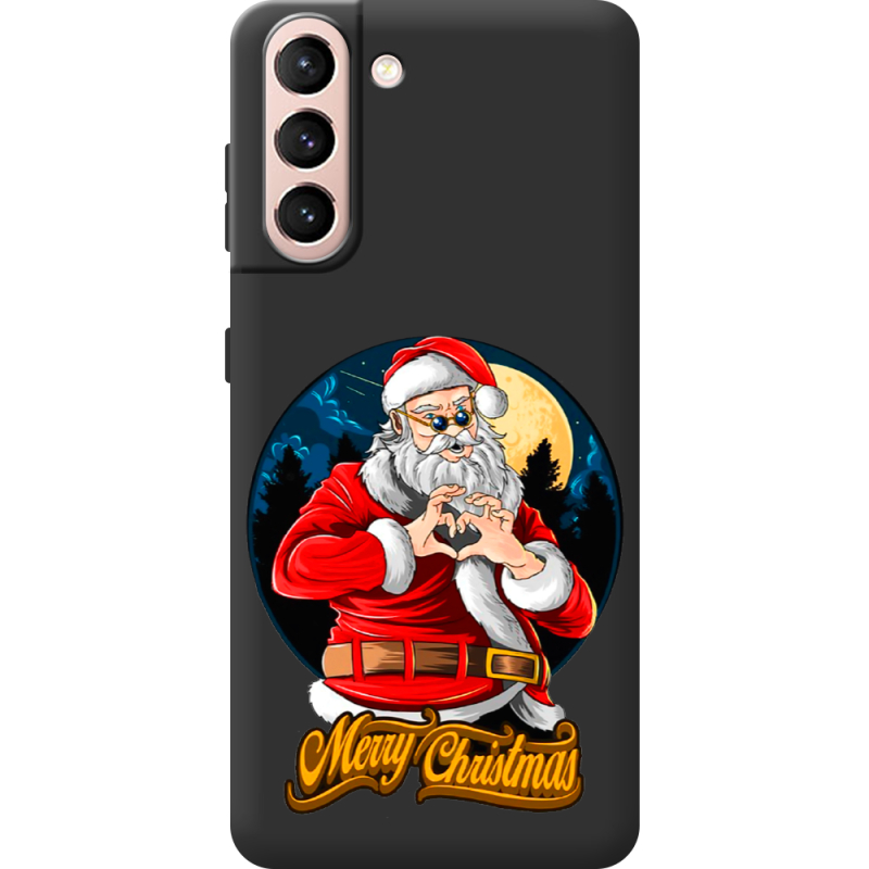 Черный чехол BoxFace Samsung G991 Galaxy S21 Cool Santa