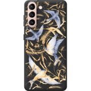 Черный чехол BoxFace Samsung G991 Galaxy S21 Ластівки
